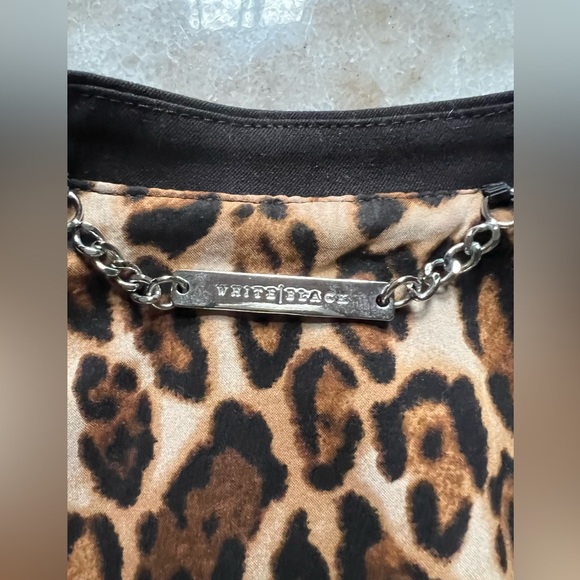 WHBM Single Front Button Black Long Vest Sz 6 - Picture 10 of 11